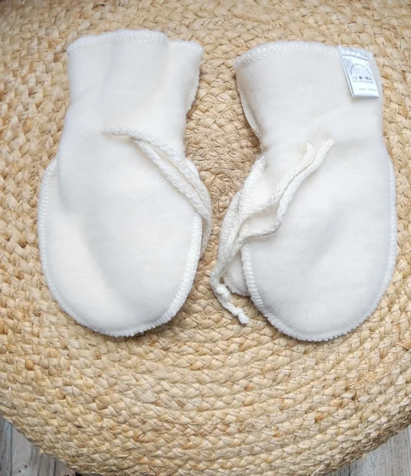 Organic Merino wool Mittens with thumb - Image 3