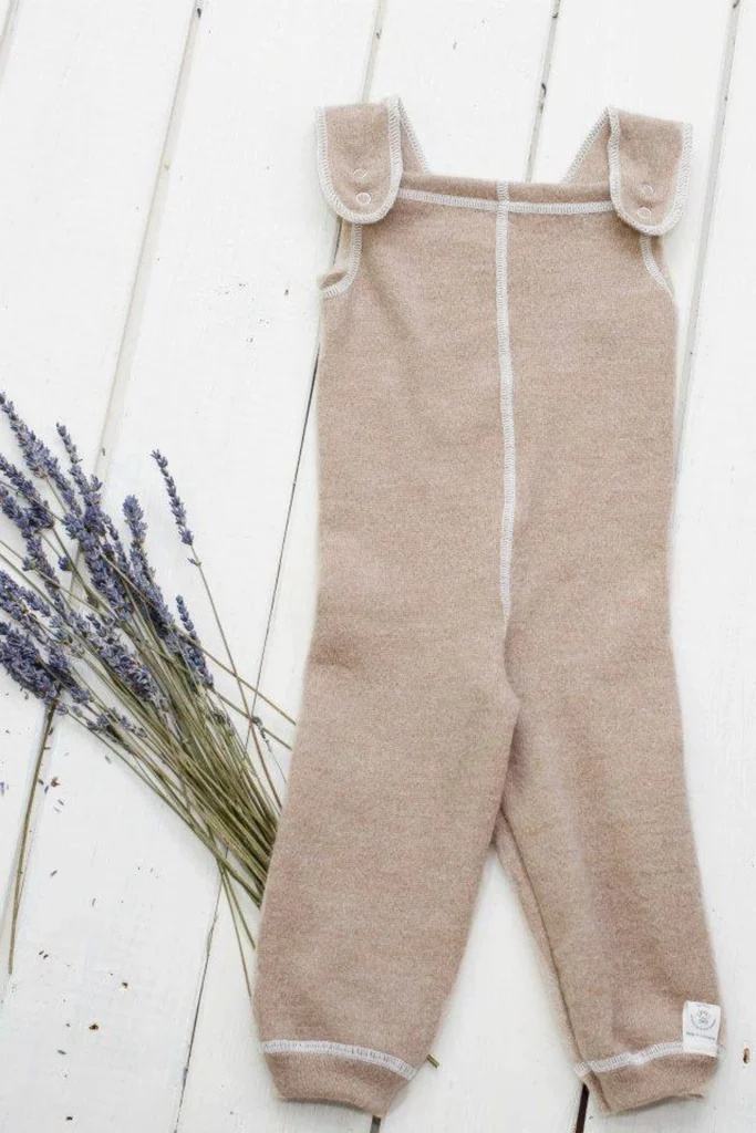Organic Merino wool Baby romper- gender neutral newborn outfit