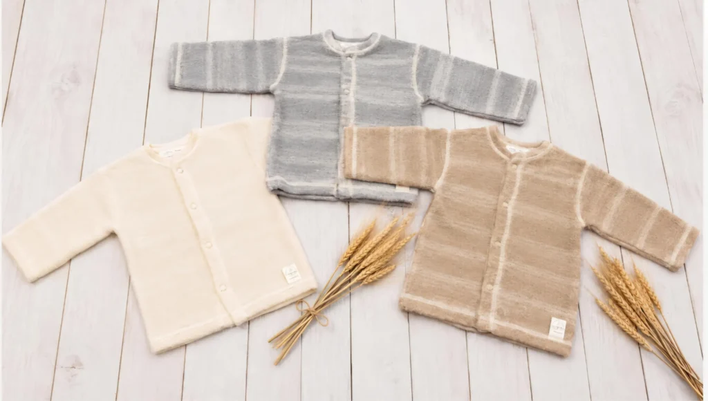 Organic Merino Wool Baby Jacket- natural baby clothing